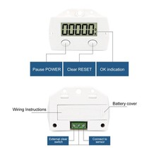 BERM Punch Electronic Counter 5 Digit Digital Display 099999 Plastic Sensor With