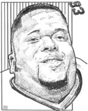 Gilbert Brown Green Bay Packers 8 X 10 Print by Michael Mellett