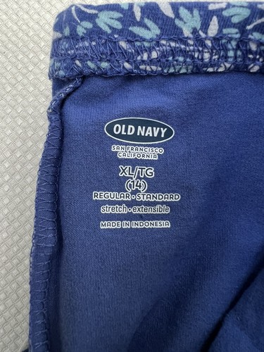 Old Navy Pants Leggings Lot Of 2 Girls Size XL 14 Blue NWT - Picture 2 of 3