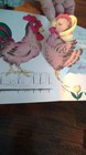 Pop-up Rooster Chick kiss Lovin' hubby mid  century Vintage Easter Card Volland — photo 3