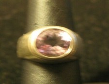 size ring size 7 with pink stone