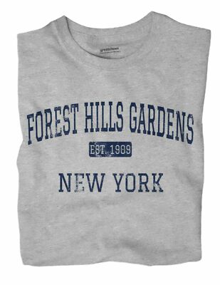 Forest Hills Gardens New York NY T-Shirt Queens EST