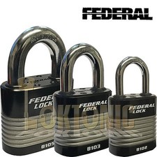 Federal High Security Rekeyable Van Shed Garage Steel Padlock FD8100 Series