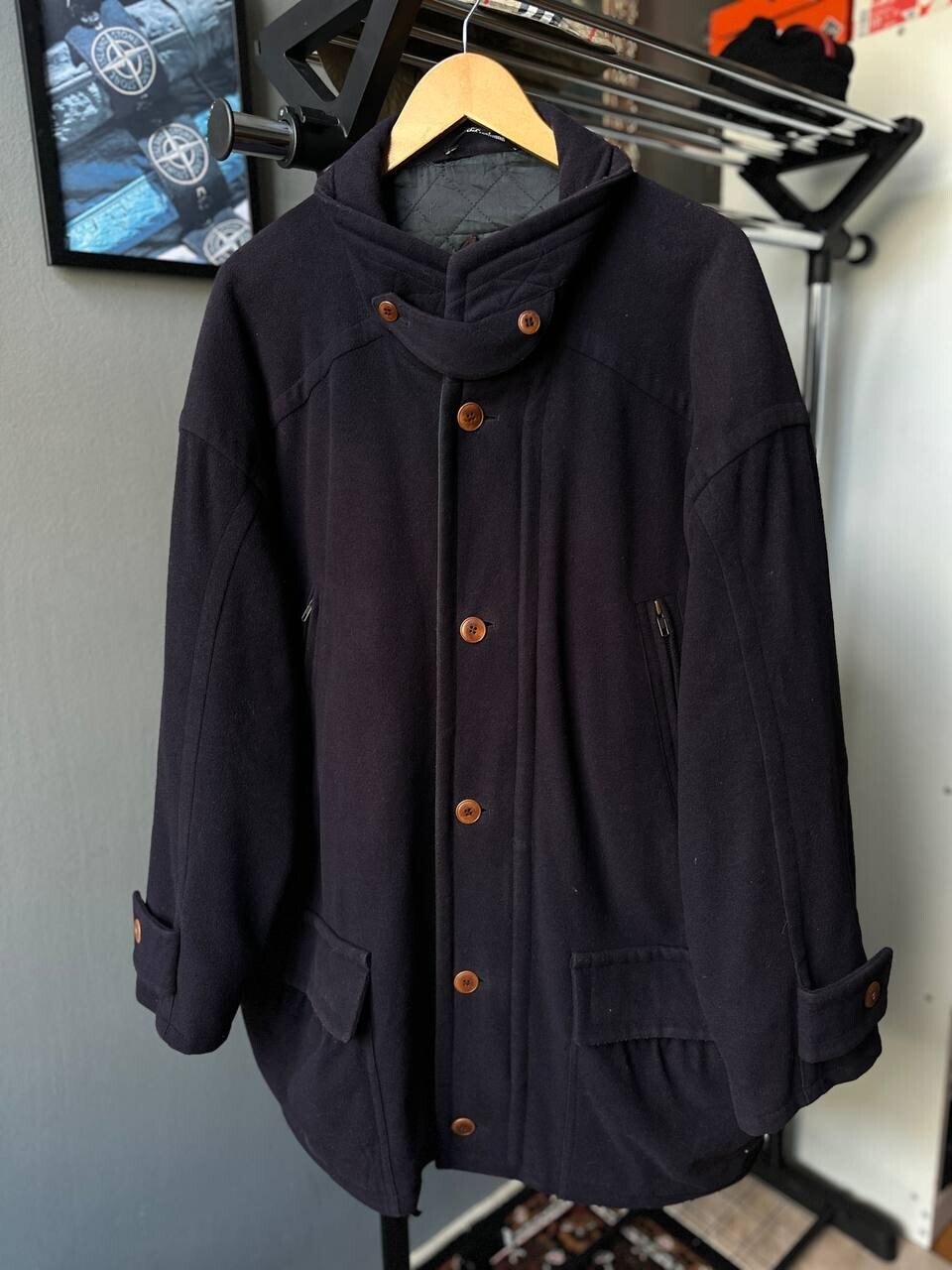 Cappotto Yves Saint Laurent Pour Homme Cashmere Vintage Lana Uomo XLarge