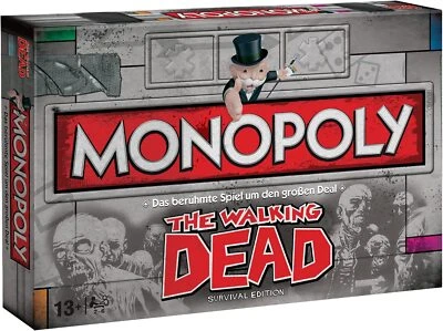 Monopoly The Walking Dead Survival Edition Brettspiel Gesellschaftsspiel TWD - Bild 1 von 4