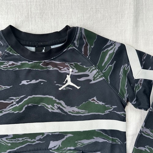 Jordan Therma Diamond Big Kids' (Boys') Crew Camo Pullover Crewneck Size M - Picture 2 of 11