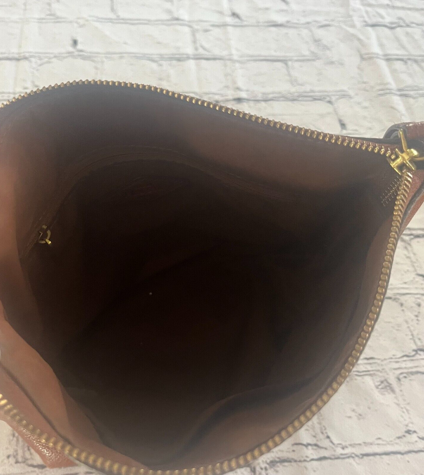 Fossil Brown Leather Crossbody Boho Festival Bag … - image 5