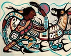 Joshua Pawis-Steckley Waynaboozhoo Signed Limited Native Indigenous Ojibway Art