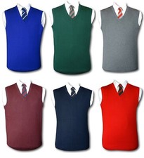 Traditional School Uniform Slipovers / Tank Tops . Various Colour. Up To 46"