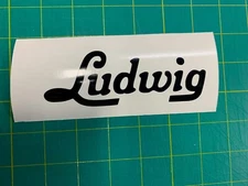 Ludwig (Ringo) Vintage, Repro Logo - Adhesive Vinyl Decal for Bass Drum Head