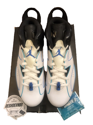 Air Jordan 6 ホワイト ネイビー ヴィンテージ加工 カスタム 未使用 Air Jordan 6 Sport Blue Custom By Vick Almighty Retro Nike