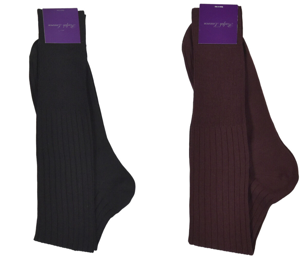 Ralph Lauren Purple Label Rib Knit Cotton Knee High Dress Ralph Lauren Purple Label Rib Knit Cotton Knee High Dress