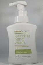 Raw Sugar Foaming Hand Wash Collagen Boosting Coconut Verbena Lime 12 fl oz