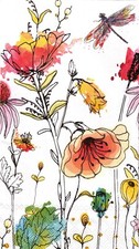  2 Paper Guest/Buffet Napkins for Decoupage/Mixed Media - Posies
