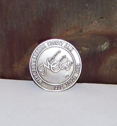 Montgomery County MD Agricultural Fair Sterling Silver Coin old 25th 1973 Medal - Picture 5 of 10
