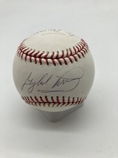 Gaylord Perry& Jim Davenport auto signed official MLB Baseball MLB Auth Giants