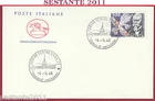 ITALY FDC HORSE ERNESTO TEODORO COIN 1983 CANCELLATION TURIN T303