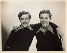 Billy & Bobby Mauch Twins Movie Photo 1938 Studio Press Portrait 8x10   *P148a