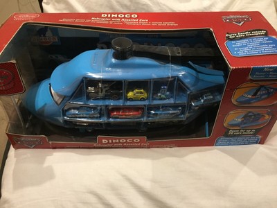 dinoco helicopter carrying case and cars
