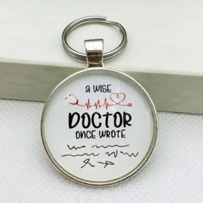 Smart Doctor Keychain '' A Wise Doctor once wrote...''     Makes a great gift ! 