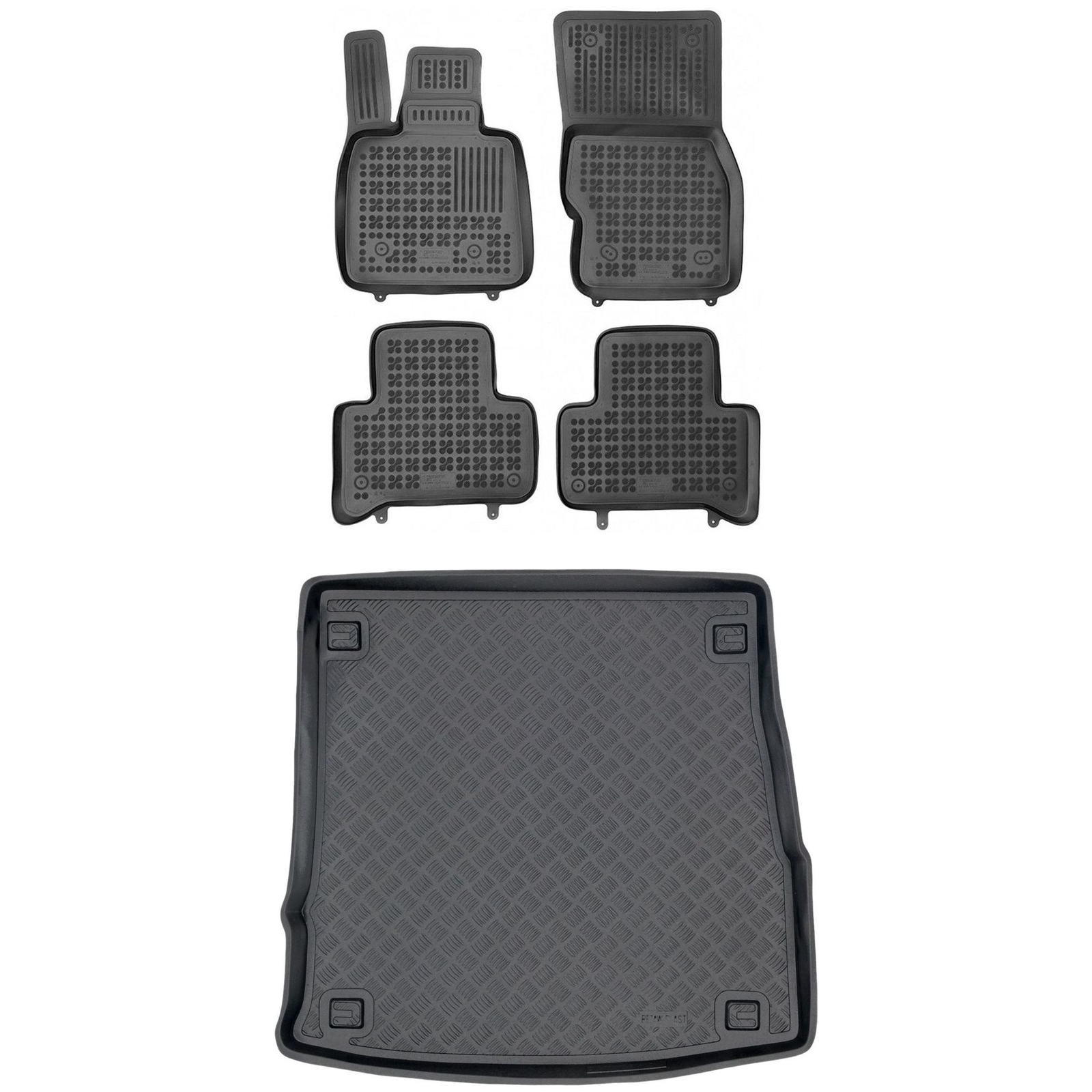 Tapis de coffre et de sol imperméables pour les sorties en Alfa Romeo Stelvio