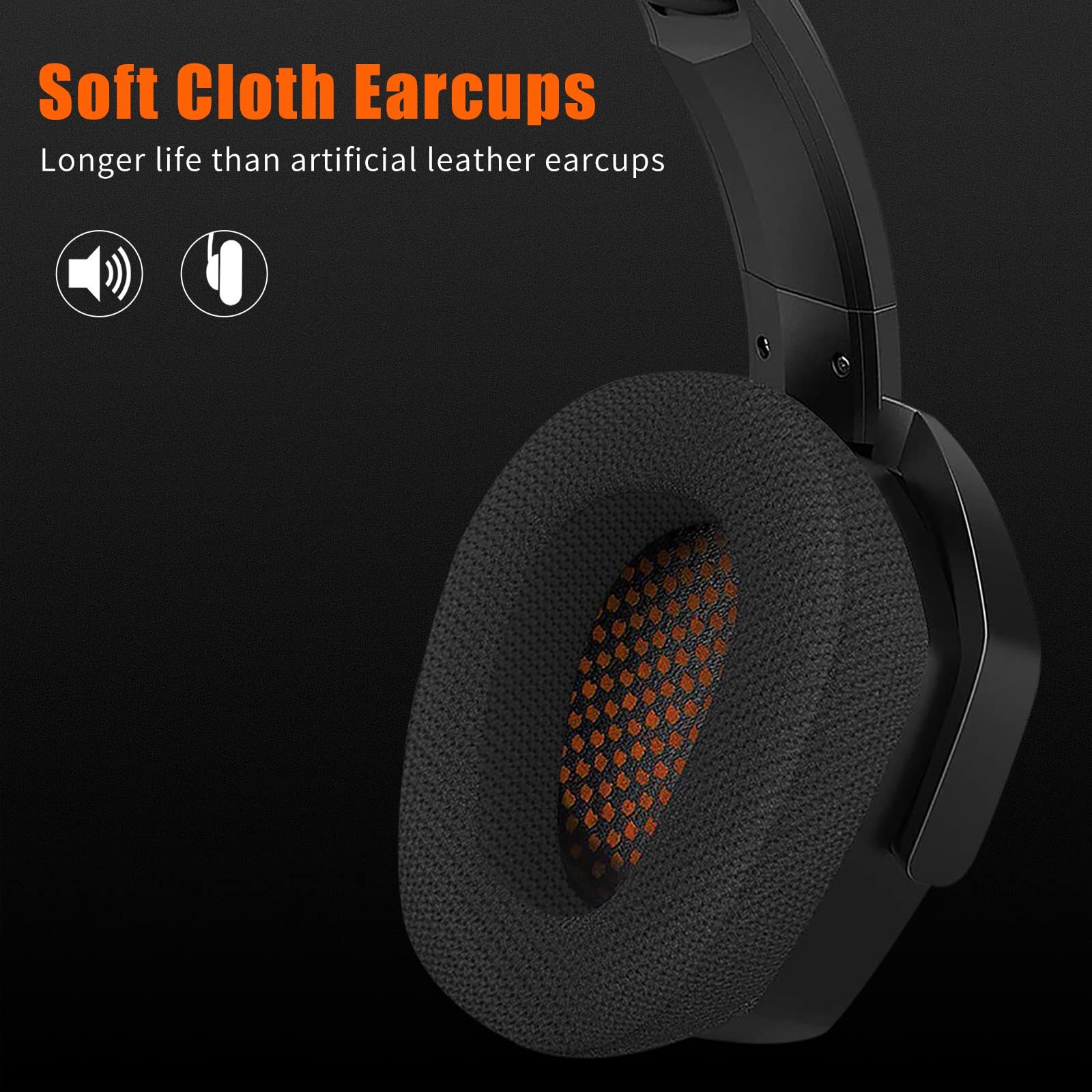 	NUBWO G06 Dual Wireless Gaming Headset with Microphone Orange Wireless+Bluet...