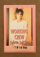 Martina McBride - RARE working/crew sticky pass '99