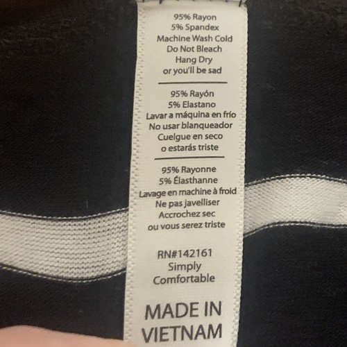 Lularoe Damen Carly Kleid schwarz weiß gestreift Größe XXS - Bild 6 von 10