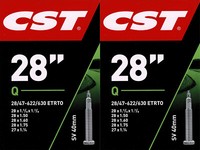2X Cst 28 Sv Schlauch 28 Zoll (28/47-622/630) Fahrradschlauch