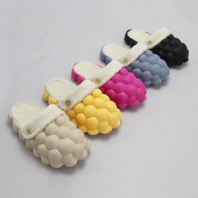 Men,s Women Massage Bubble Slides Slippers Funny Lychee Non-slip Spa Slippers