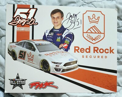 JOEY GASE ***AUTOGRAPHED*** #51 RED ROCK FORD HERO CARD #4W