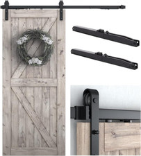 6 FT Sliding Barn Door Soft Close Hardware Kit - 5 Ft-10 Ft, Smoothly and Quietl