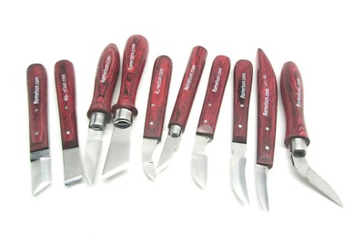Ramelson Wood Carving Tools Knife Set 10 Pc Whittling 