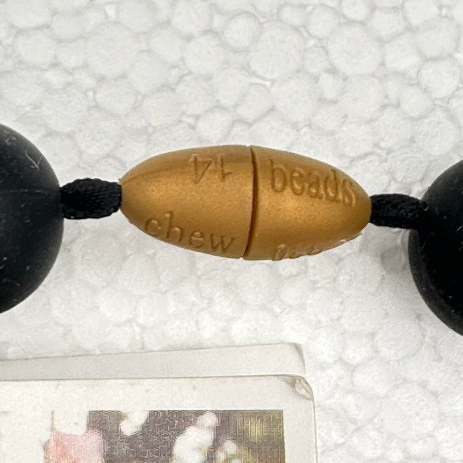 Maternity Necklace in black Dishwasher safe BPA free Chewbead brand teething NEW