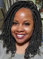 Women Short Senegal Twist Braided Wigs Crochet Braid Hair Kinky Twist Curly Hair
