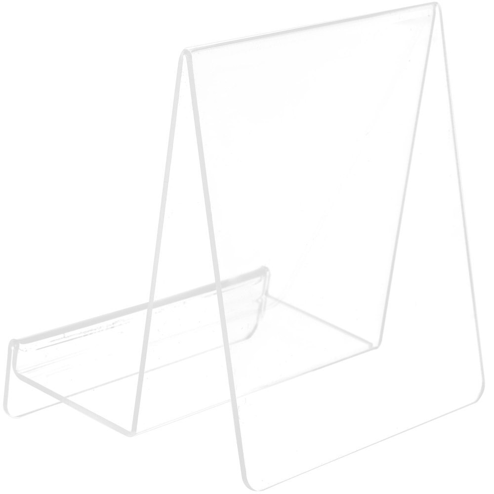 Vinyl Records Book Rack Stand Premium Acrylic Material Magazine Display-image