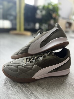 Size 9 - PUMA King Top IT Green White Gum