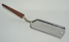 Vintage Grater Zester Brown Plastic Handle Stainless Steel