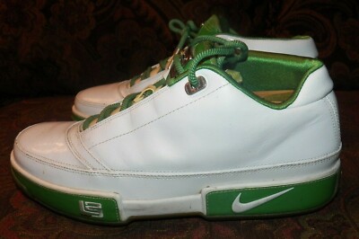 Nike Air Zoom Lebron Low ST Grass Sample 315837-111 White Green Men Size 10 EUC Nike Air Zoom Lebron Low ST Grass Sample 315837-111 White  main image 2