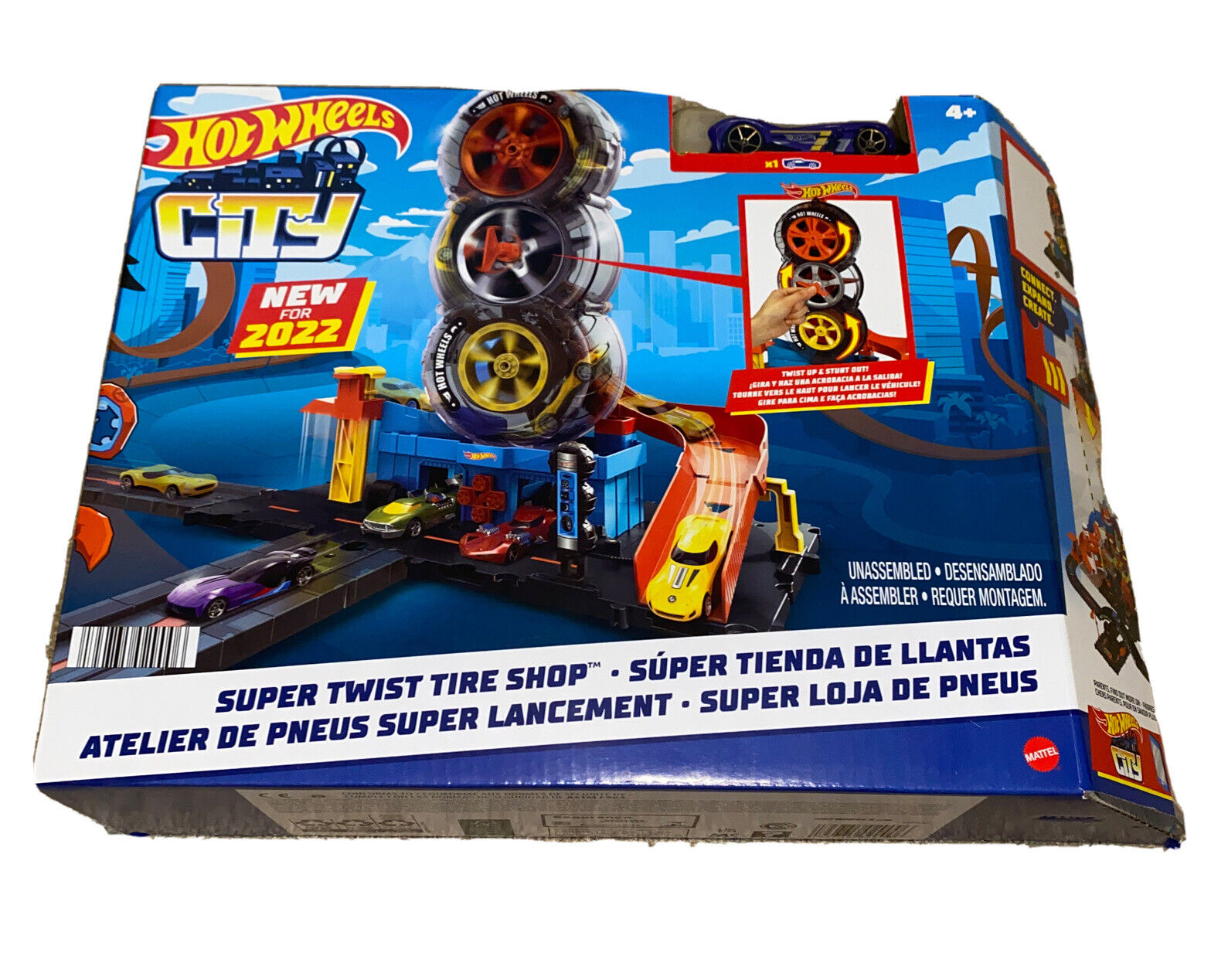 Pista - Hot Wheels - Super Loja De Pneus City - HDP02 - MATTEL