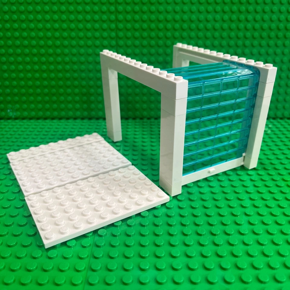 LEGO Kit de puerta enrollable de garaje (alto) 4217 4218 4219 88393 blanco y trans azul claro Foto 2 de 4