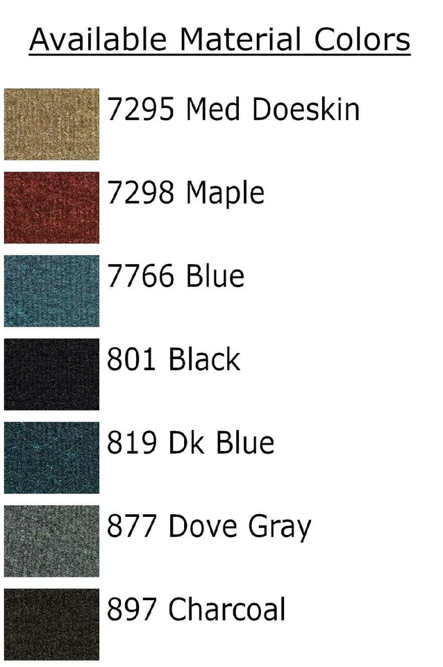 FITS 1987 Chevrolet V10 Floor Mat 2pc Cutpile - Image 3 of 4