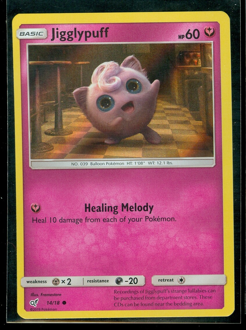 Pokemon JIGGLYPUFF 14/18 - Detective Pikachu HOLO PROMO - MINT