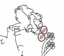 Genuine Mercedes-Benz OM611 OM612 Fuel Pipe Green Seals O-Ring X6 
