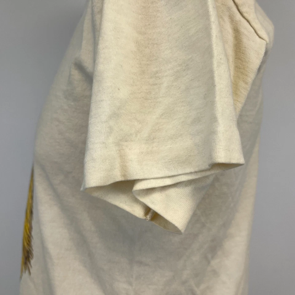 Camiseta Boxer Joe Vintage Para Hombre Talla S/M Beige León Alrededor de los 90 Foto 3 de 4