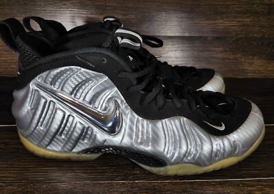 Men Sz 12 Nike Air Foamposite Pro Silver(616750-004) 