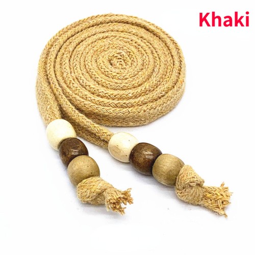 Wooden Beaded Cotton Drawstring Cord Replacement Rope for Hoodie Pants Rope Tape - Picture 37 of 42