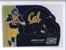 JARED GOFF 2016 COLLEGIATE DRAFT PICKS #2 HELMET DIE-CUT ROOKIE AJ1209