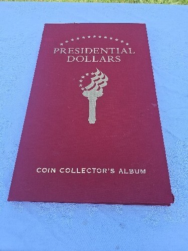 PRESIDENTIAL DOLLAR Coin Collector Album + STATS TRI-FOLD Metro Books P & D mint