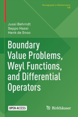 Behrndt - Boundary Value Problems Weyl Functions and Differential Op - X555z